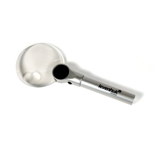 Lupa Levenhuk Zeno 400, 2x/4x, 88/21mm, 2 LED, metal