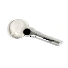 Lupa Levenhuk Zeno 400, 2x/4x, 88/21mm, 2 LED, metal