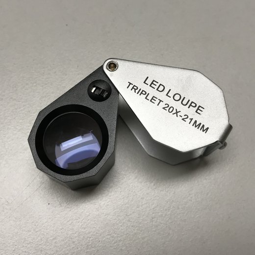 Viewlux A632 lupa 20x21mm (20x) s LED