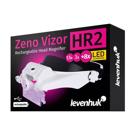 Levenhuk Zeno Vizor HR2 náhlavní lupa (1,5x/2x/8x)
