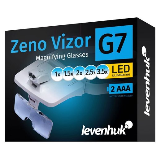 Levenhuk Zeno Vizor G7 náhlavní lupa (1x/1,5x/2x/2,5x/3,5x)