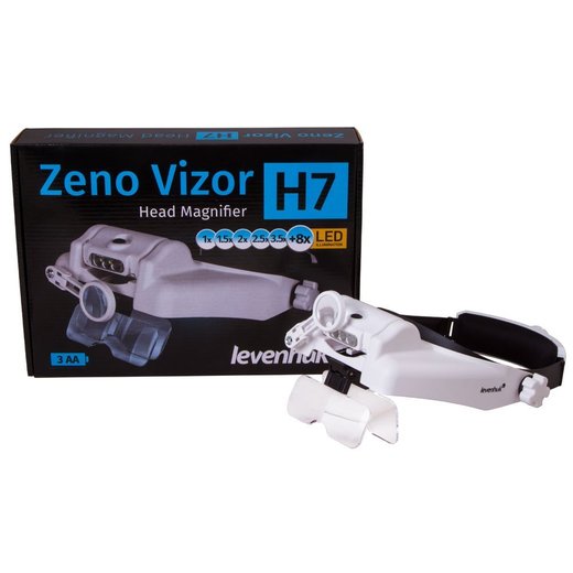 Levenhuk lupa Zeno Vizor H7 (1x/1,5x/2x/2,5x/3,5x/8x)