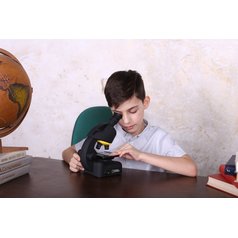 Mikroskop Bresser National Geographic 40–640x s adaptérem na chytrý telefon