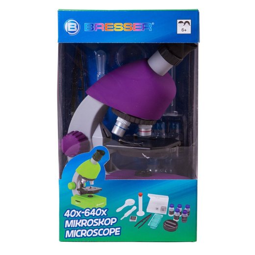 Mikroskop Bresser Junior 40x-640x - fialový