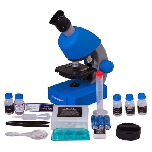 Mikroskop Bresser Junior 40x-640x - modrý