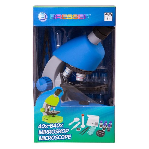 Mikroskop Bresser Junior 40x-640x - modrý