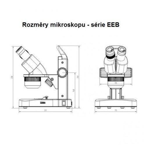 STM 123 EEB – stereoskopický mikroskop