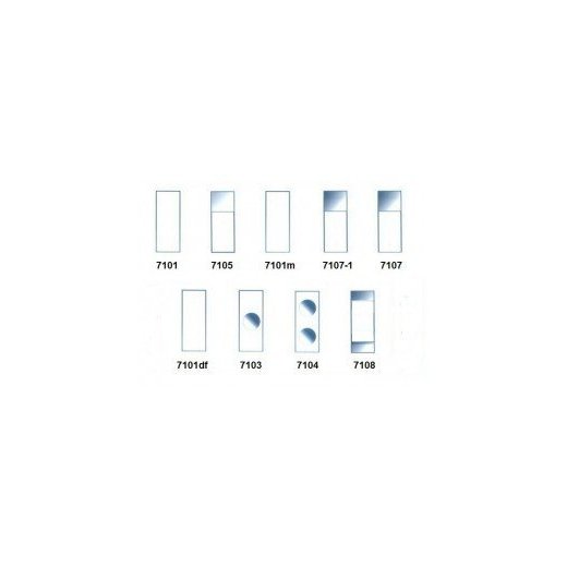 Podložní skla 7101 (26x76x1,1 mm) - zabroušená