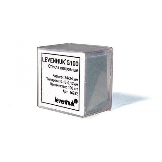 LEVENHUK G100 - Krycí sklíčka, 100 kusů