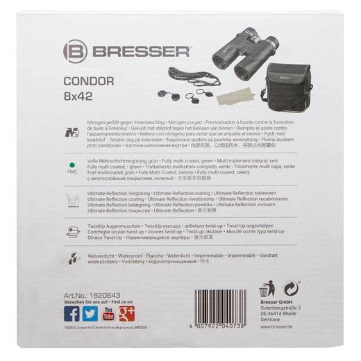 Binokulární dalekohled Bresser Condor 8x42 s UR povrchem