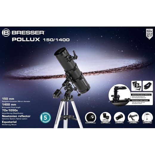Bresser Pollux 150/1400 EQ3 carbon - teleskop