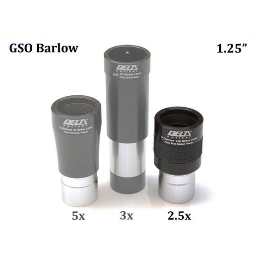 GSO Barlow čočka 2,5x 1.25”