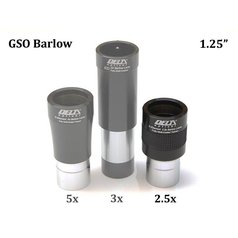 GSO Barlow čočka 2,5x 1.25”
