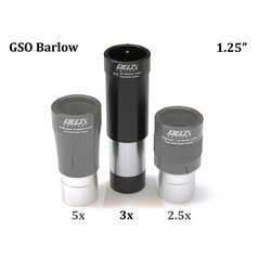 GSO 3x ED Barlow čočka 1,25”