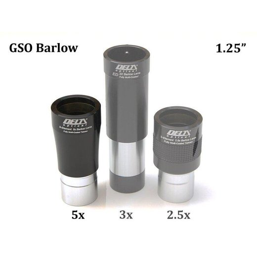 GSO 5x Barlow čočka TRIPLET 1,25”