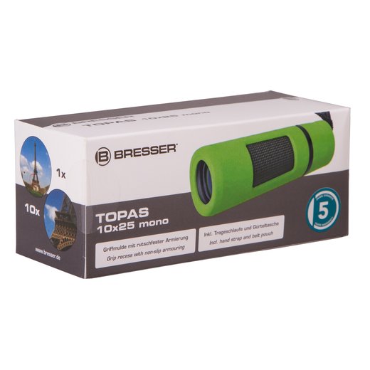 Bresser Topas 10x25 - zelený dalekohled