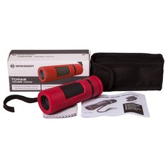 Bresser Topas 10x25 - červený dalekohled
