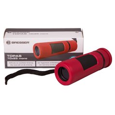 Bresser Topas 10x25 - červený dalekohled