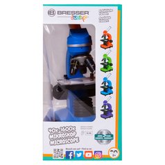 Mikroskop Bresser Junior Biolux SEL 40–1600x, modrý