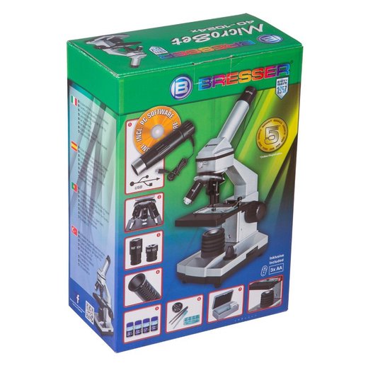 Mikroskop Bresser Junior 40x–1024x, bez pouzdra