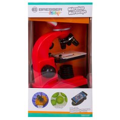 Mikroskop Bresser Junior Biolux SEL 40–1600x, červený
