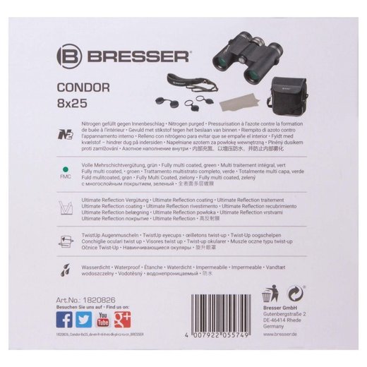 Binokulární dalekohled Bresser Condor UR 8x25