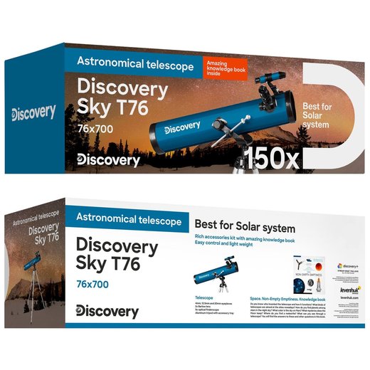 Discovery Sky T76 s knížkou - teleskop