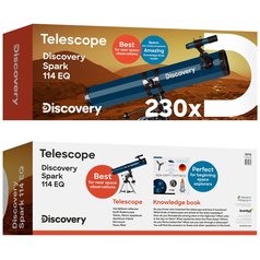 DISCOVERY Spark 114 EQ s knížkou - hvězdářský dalekohled
