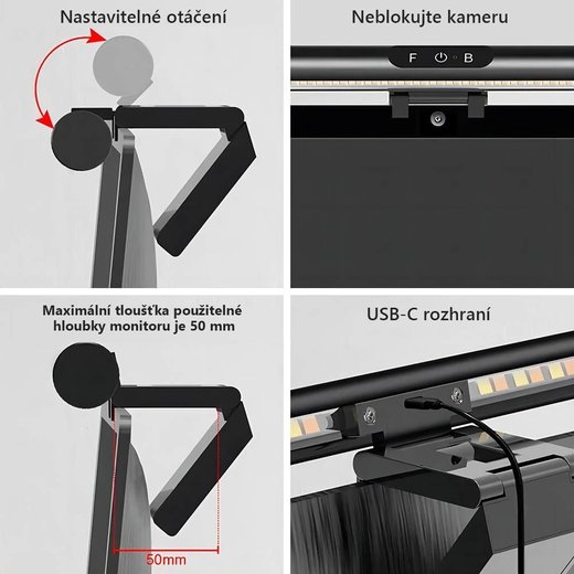 FK-1 LED svítidlo na monitor
