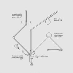 FK-3 LED stolní lampa