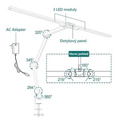 FK-5 LED stolní lampa-bílá