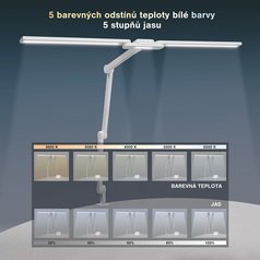 FK-5 LED stolní lampa-bílá