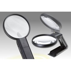 D 068 (2x a&nbsp;4x) Stojánková i&nbsp;ruční lupa s&nbsp;osvětlením