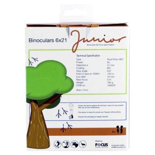 Focus Junior 6x21 Green/Orange - Dalekohled