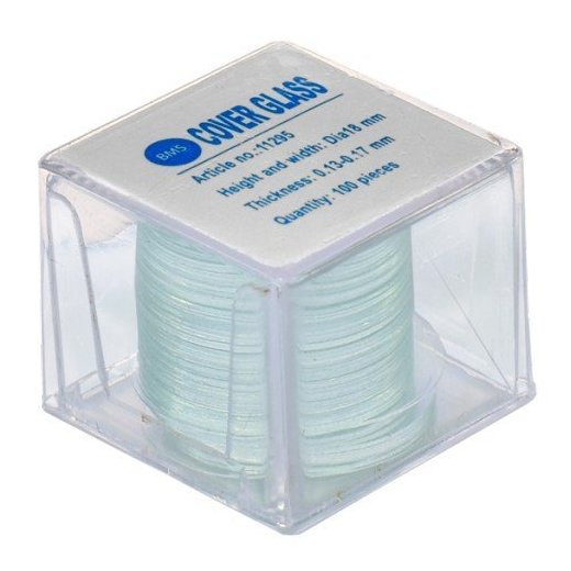 Krycí skla kruhová ø 18 mm (100 ks)