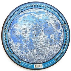 Otočná mapa oblohy 23 cm s&nbsp;mapou Měsíce a&nbsp;lunacemi