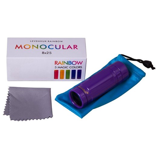 Monokulární dalekohled Levenhuk Rainbow 8x25 - amethyst